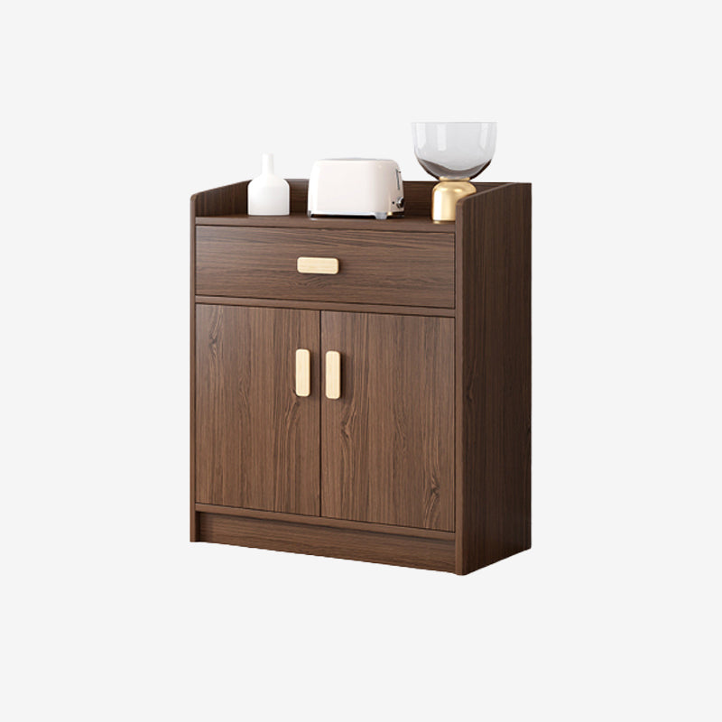 Wood Accent Cabinet with Drawer Contemporary  Rectangle Side Cabinet