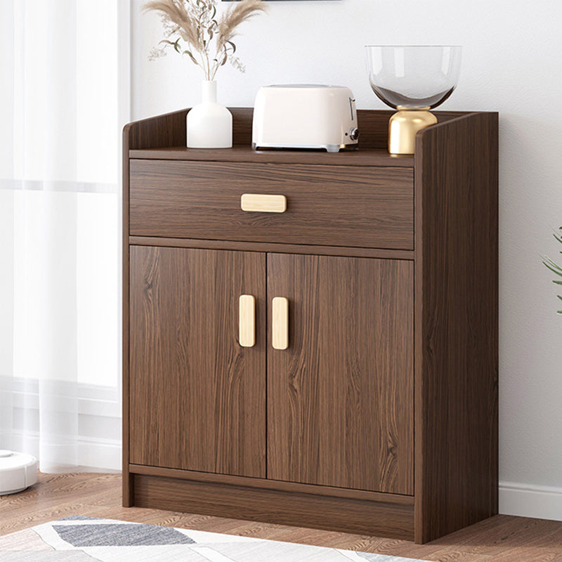 Wood Accent Cabinet with Drawer Contemporary  Rectangle Side Cabinet