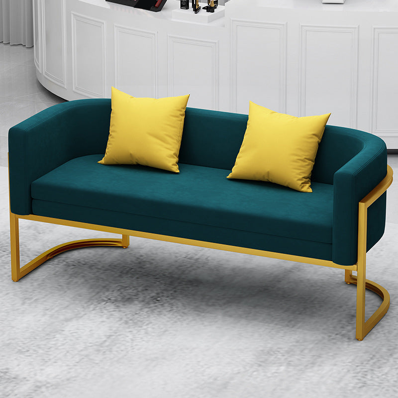 Tuxedo Arm Sofa 24.40" W x 29.52" H Velvet  Sofa Standard Sofa