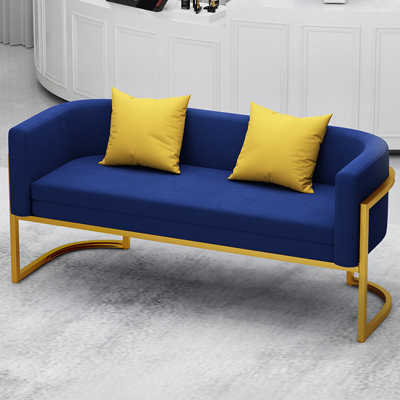 Tuxedo Arm Sofa 24.40" W x 29.52" H Velvet  Sofa Standard Sofa