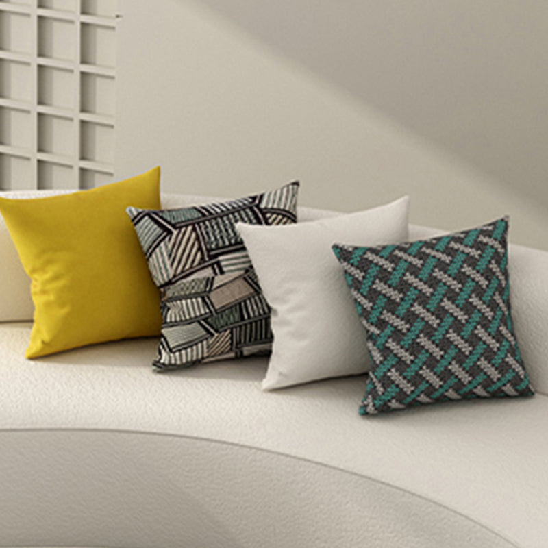Contemporary Wool Sofa Armless Tight Back Sofa in Beige For Living Room