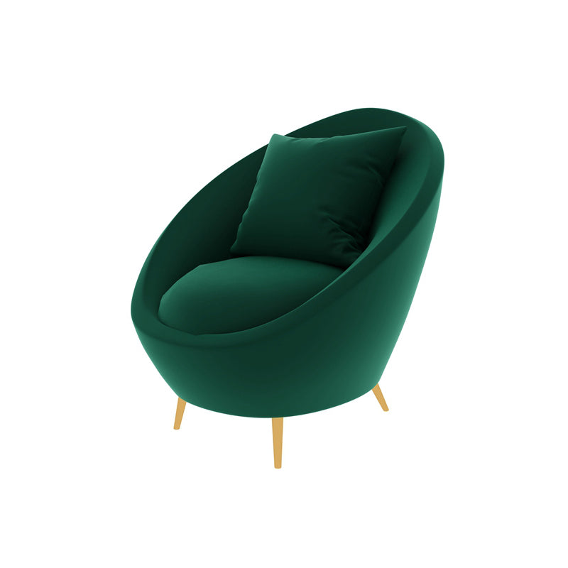 Contemporary Curved Sofa with Slopped Arm and Tight Back for Apartment