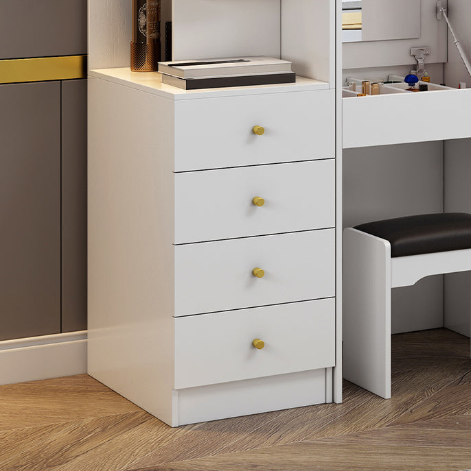 White Modern Wardrobe Armoire Wooden Wardrobe Cabinet with Drawer