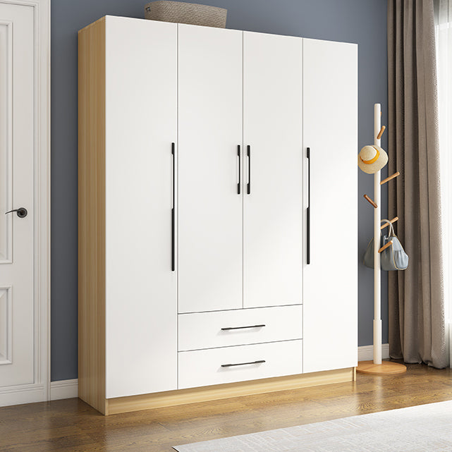 Engineered Wood Wardrobe Armoire Modern Style Wardrobe for Bedroom