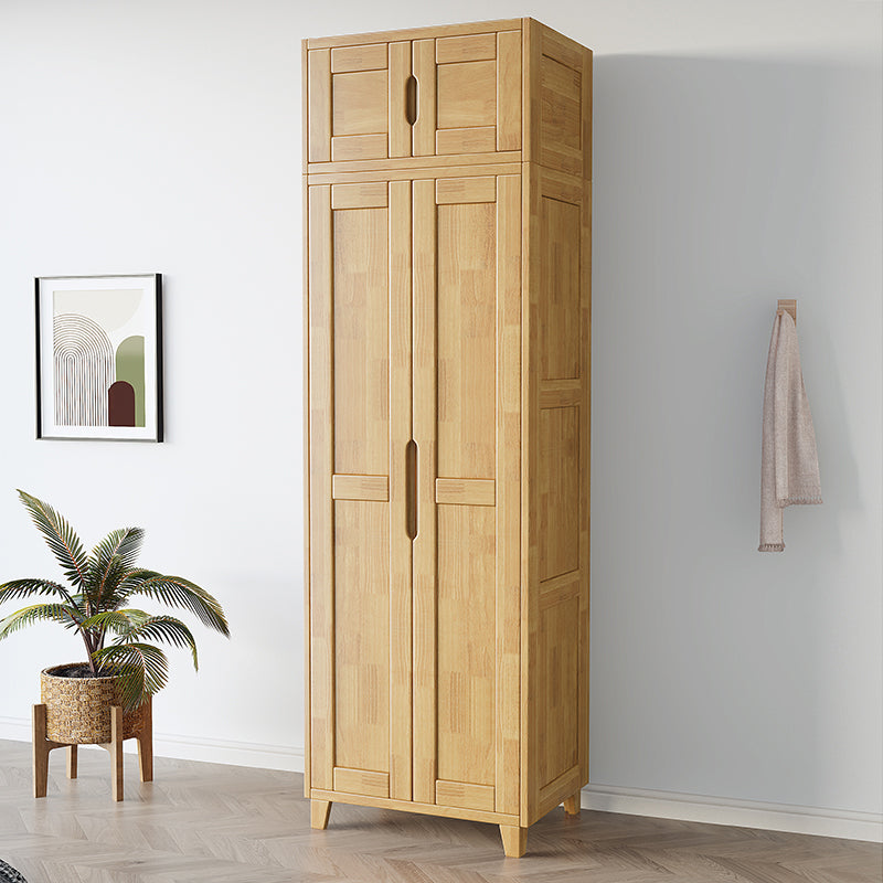 Light Wood Finish Wardrobe Armoire Traditional Wardrobe Cabinet