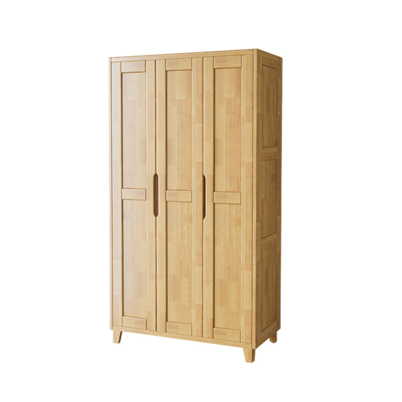 Light Wood Finish Wardrobe Armoire Traditional Wardrobe Cabinet