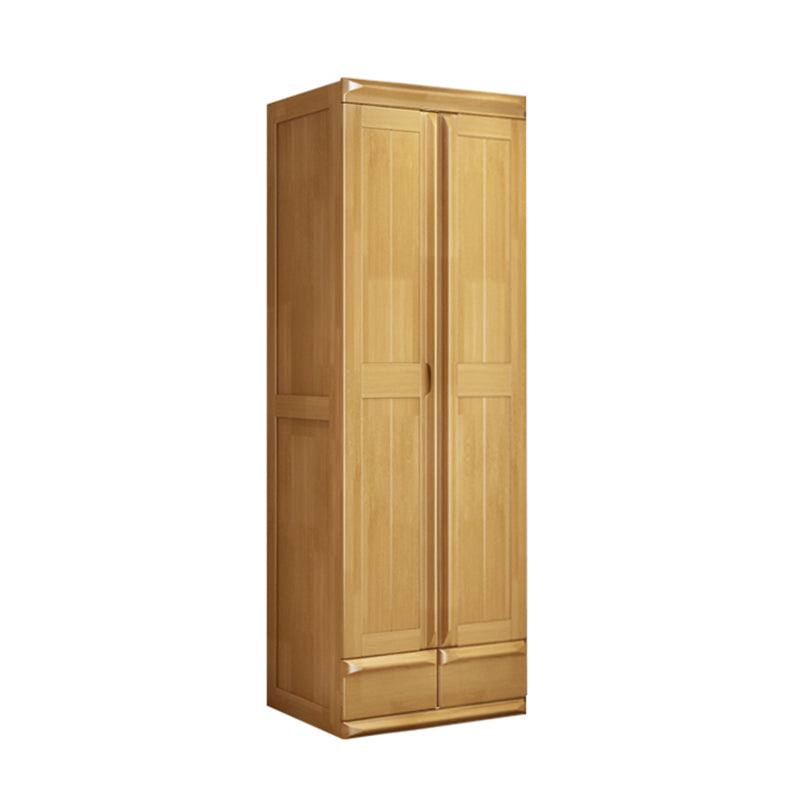 Rubberwood Wardrobe Cabinet With Drawer Traditional Wardrobe Closet