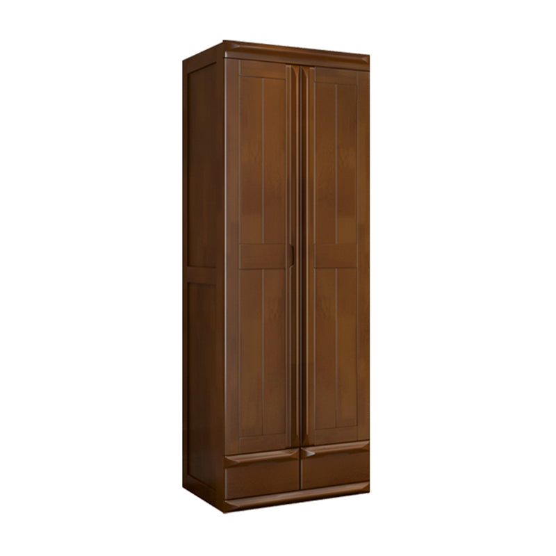 Rubberwood Wardrobe Cabinet With Drawer Traditional Wardrobe Closet