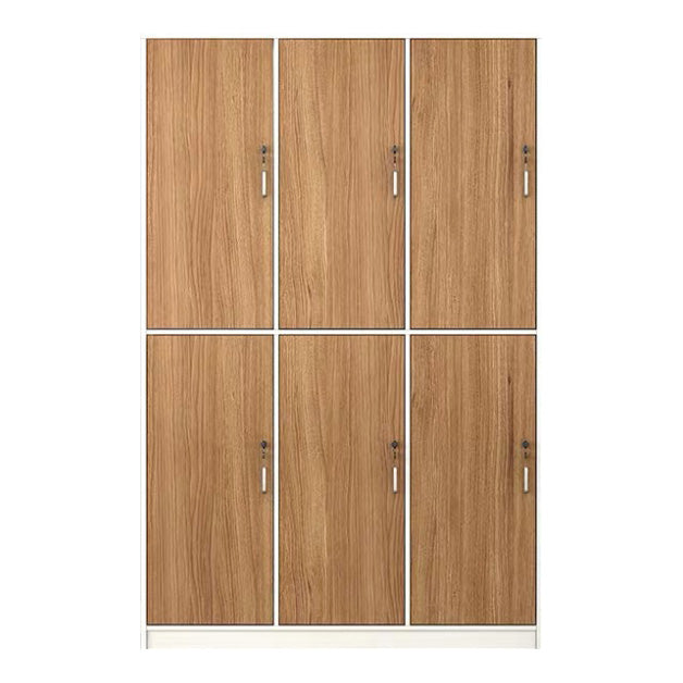 Natural Finish Indoor Cabinet Contemporary Storage Cabinet with Hinged Door