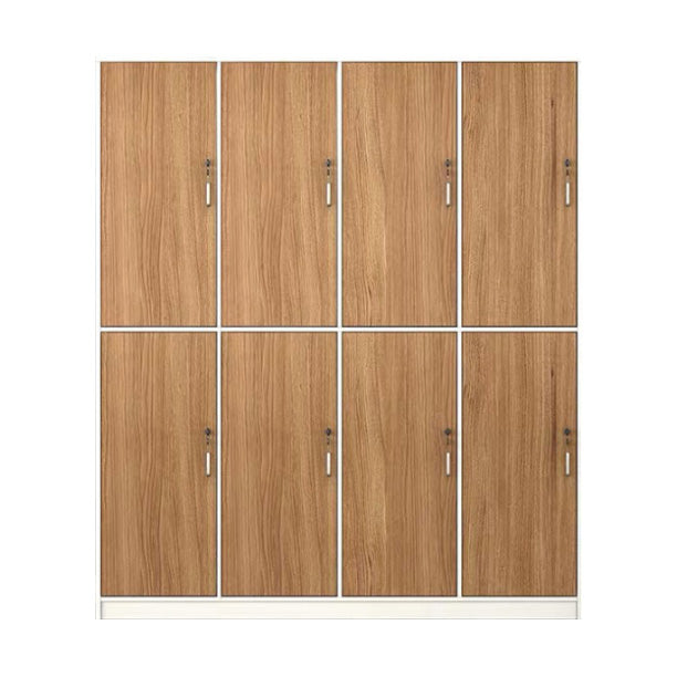 Natural Finish Indoor Cabinet Contemporary Storage Cabinet with Hinged Door