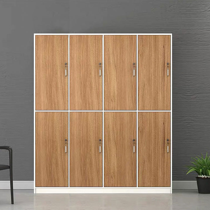 Natural Finish Indoor Cabinet Contemporary Storage Cabinet with Hinged Door