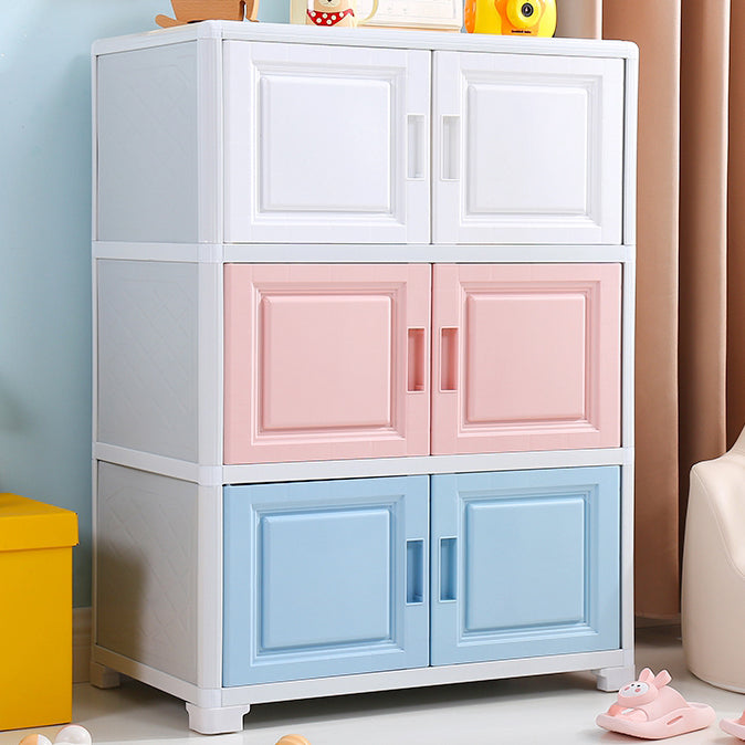Contemporary Style Bedroom Cabinet Plastic Non-Hanging Storage Cabinet