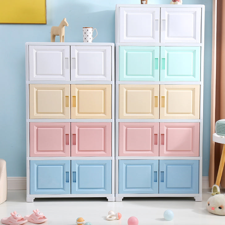 Contemporary Style Bedroom Cabinet Plastic Non-Hanging Storage Cabinet