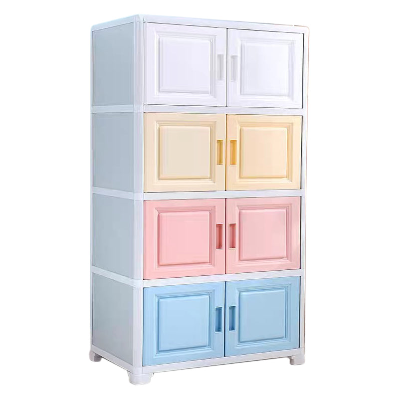 Contemporary Style Bedroom Cabinet Plastic Non-Hanging Storage Cabinet