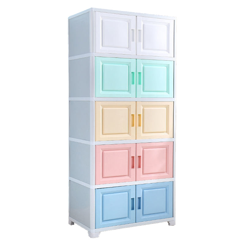 Contemporary Style Bedroom Cabinet Plastic Non-Hanging Storage Cabinet