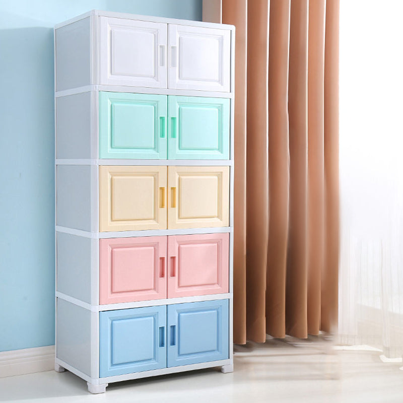 Contemporary Style Bedroom Cabinet Plastic Non-Hanging Storage Cabinet