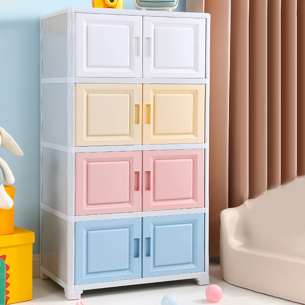 Contemporary Style Bedroom Cabinet Plastic Non-Hanging Storage Cabinet