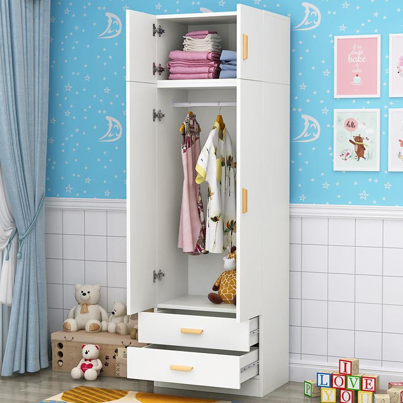 Contemporary Style Wardrobe Armoire Wood Wardrobe Closet for Bedroom