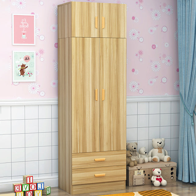 Contemporary Style Wardrobe Armoire Wood Wardrobe Closet for Bedroom