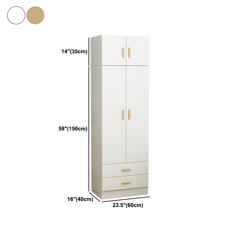 Contemporary Style Wardrobe Armoire Wood Wardrobe Closet for Bedroom