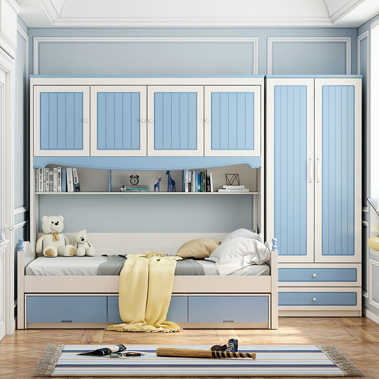 Contemporary Style Wardrobe Wood 2-Drawer Wardrobe Closet for Bedroom