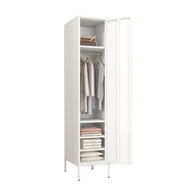 Contemporary Style Wardrobe Metal Wardrobe Closet with Shelves