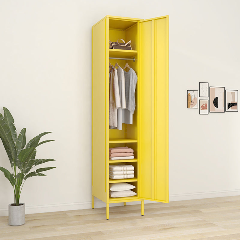 Contemporary Style Wardrobe Metal Wardrobe Closet with Shelves