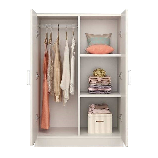 Contemporary Style Wood Wardrobe Soft Close Door Wardrobe Closet for Bedroom