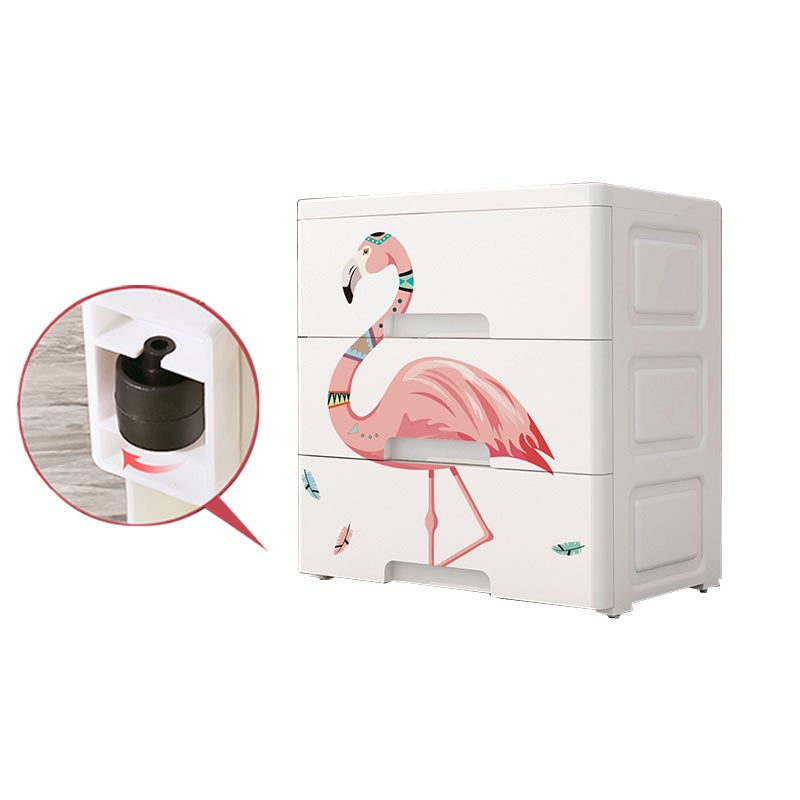 Contemporary Wardrobe Plastic Bedroom Wardrobe Closet with Drawers