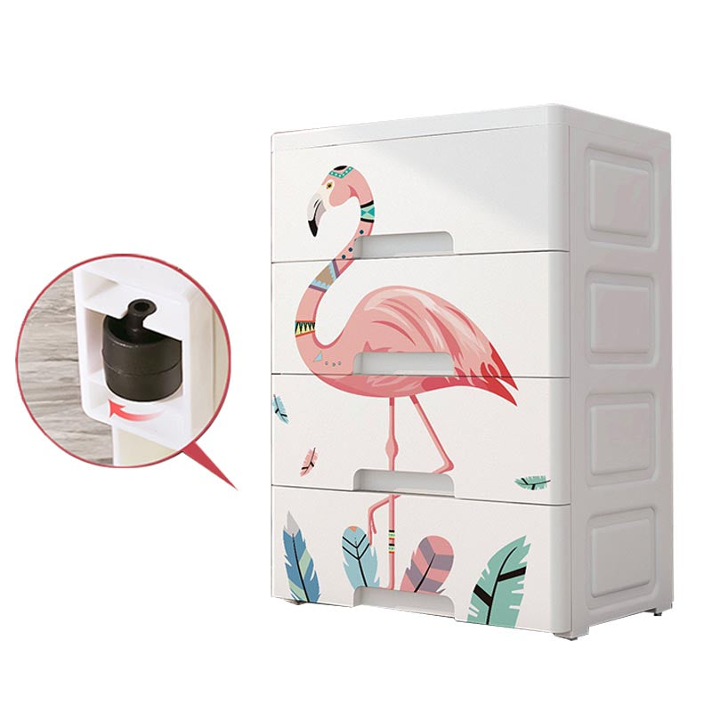 Contemporary Wardrobe Plastic Bedroom Wardrobe Closet with Drawers