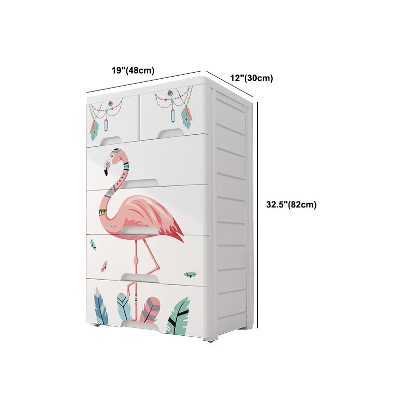 Contemporary Wardrobe Plastic Bedroom Wardrobe Closet with Drawers