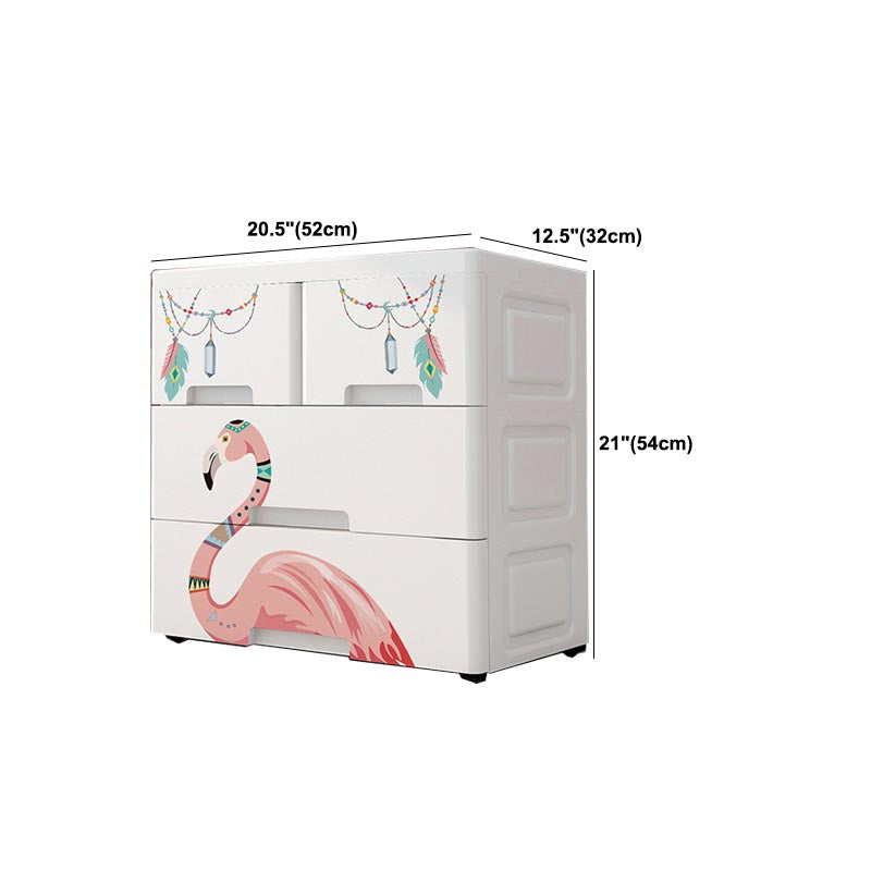 Contemporary Wardrobe Plastic Bedroom Wardrobe Closet with Drawers