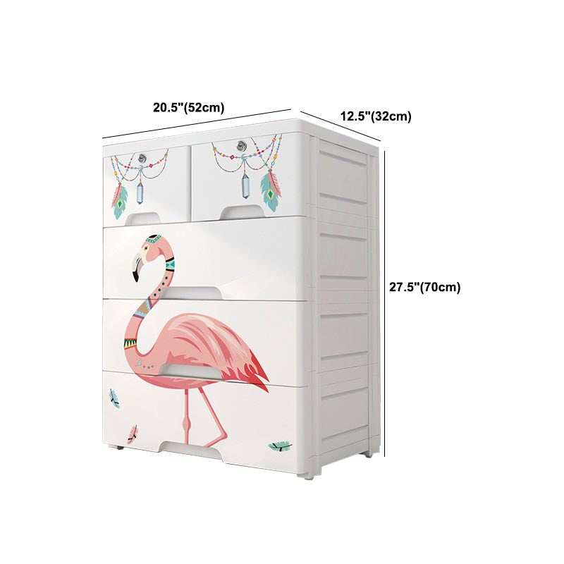 Contemporary Wardrobe Plastic Bedroom Wardrobe Closet with Drawers