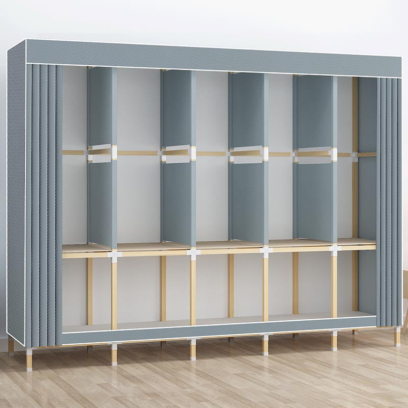 Contemporary Style Wardrobe Solid Wood 1-Door Wardrobe Closet for Home