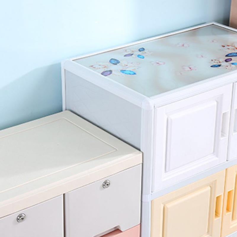 Contemporary Style Wardrobe Plastic Home Wardrobe Closet with Doors