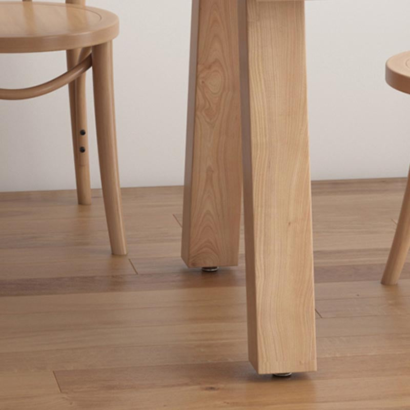 Pine Solid Wood Dinette Table Modern Natural Legs Dining Site Table