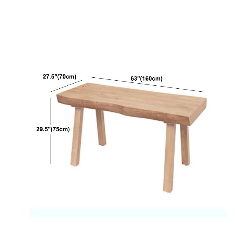 Pine Solid Wood Dinette Table Modern Natural Legs Dining Site Table