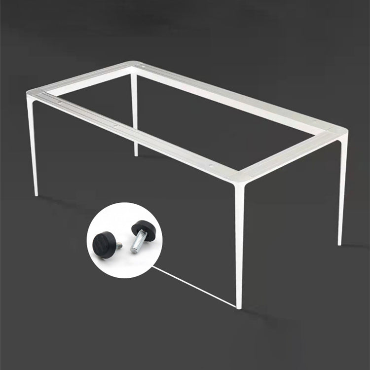 Modern Style White Dining Table Sintered Stone Rectangle Table for Home