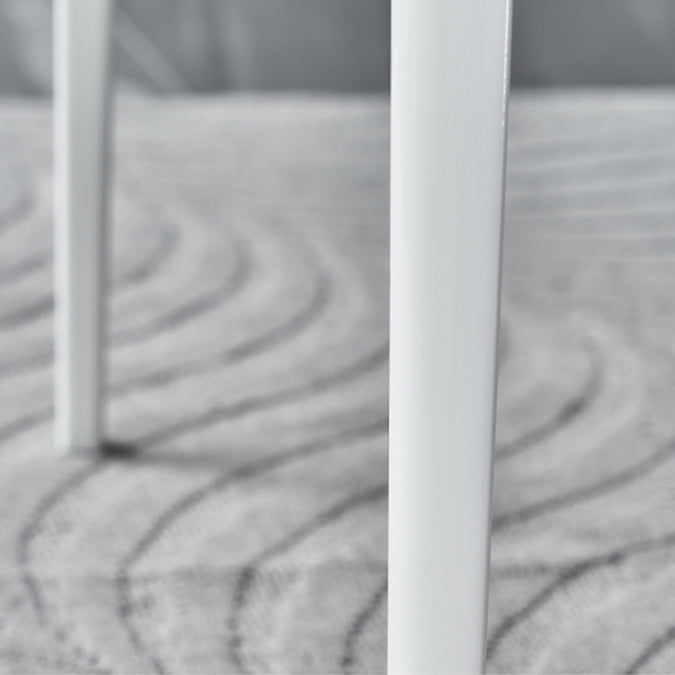 Modern Style White Dining Table Sintered Stone Rectangle Table for Home