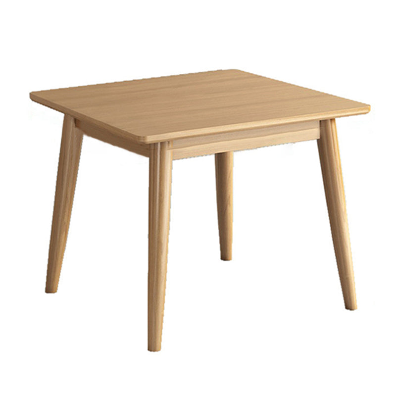 Modern Rectangle Wood Table Standard Height Dining Table with 4 Legs