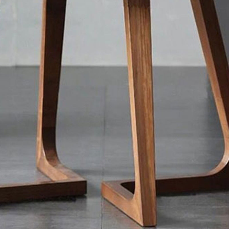 Modern Round Top Table Wood Base Dining Table for Restaurant