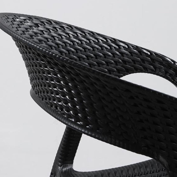 Open Back Armchair Plastic Scandinavian Kitchen Dining Room Chair