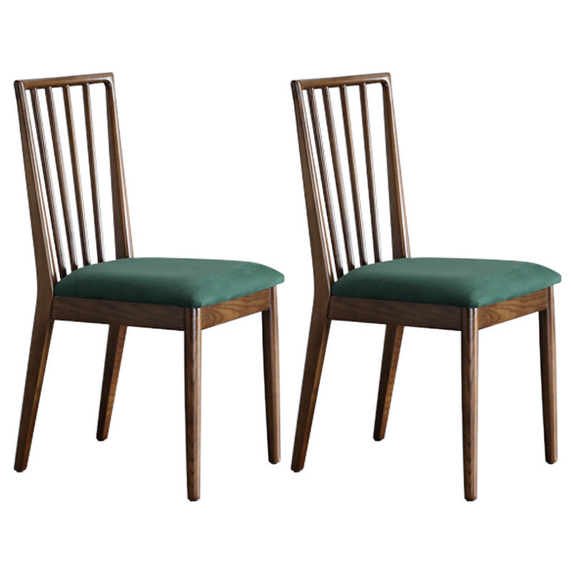 Contemporary Dining Chairs Kitchen Dining Armless Side Chairs with Wooden Legs