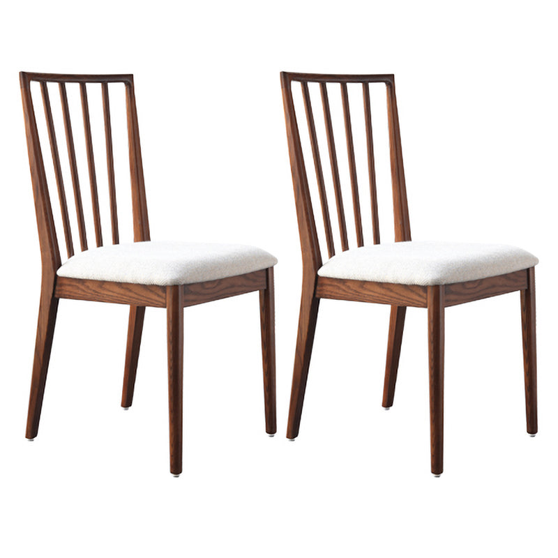 Contemporary Dining Chairs Kitchen Dining Armless Side Chairs with Wooden Legs