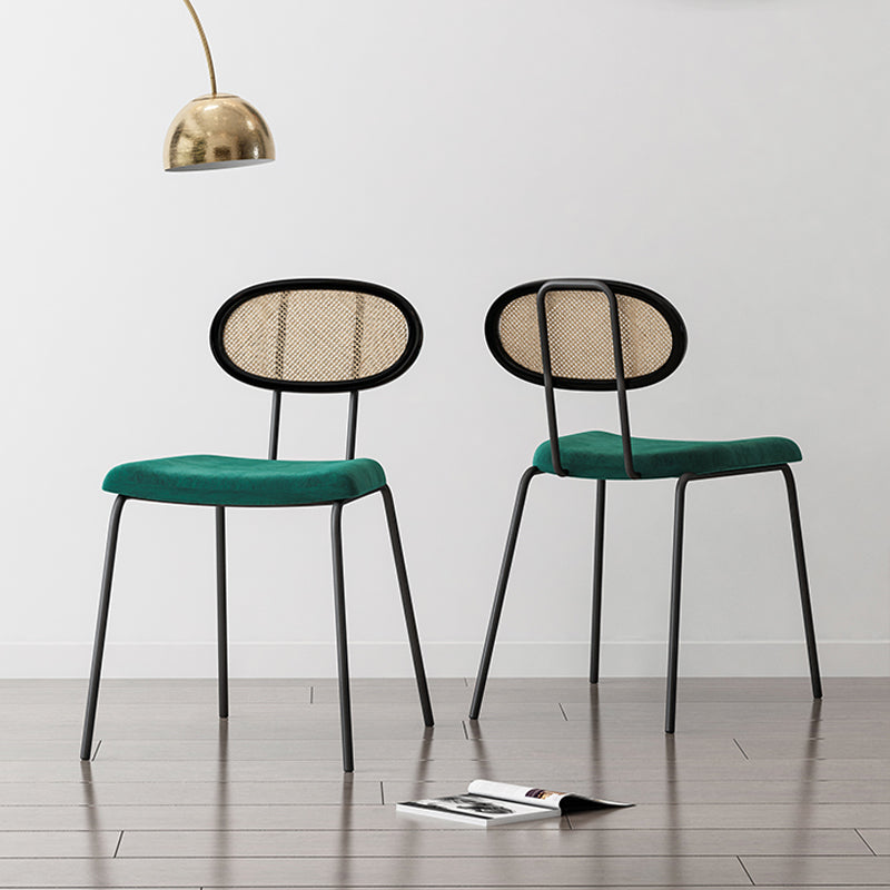 Fabric Side Chair Industrial Design Armless Open Back Side Chairs