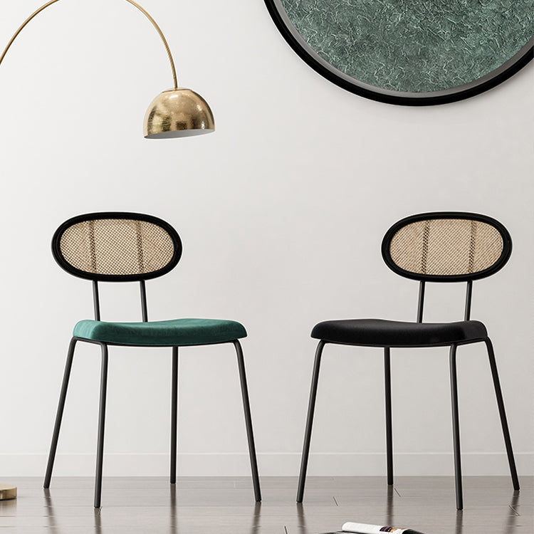 Fabric Side Chair Industrial Design Armless Open Back Side Chairs