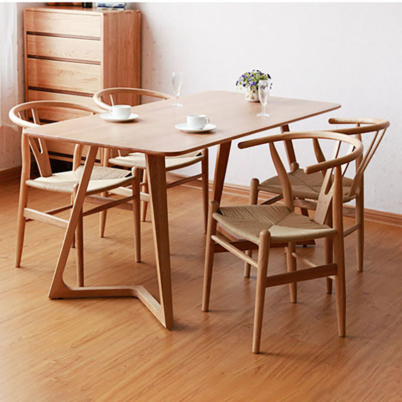 Contemporary Style Dining Chairs Wood Dining Armless Side Chairs