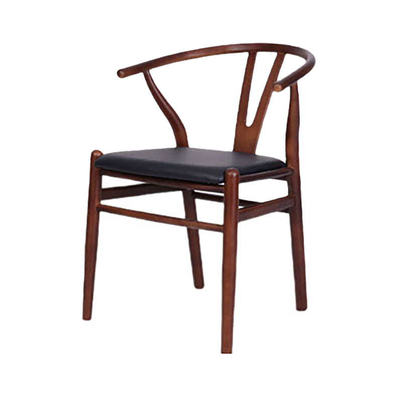 Contemporary Style Dining Chairs Wood Dining Armless Side Chairs