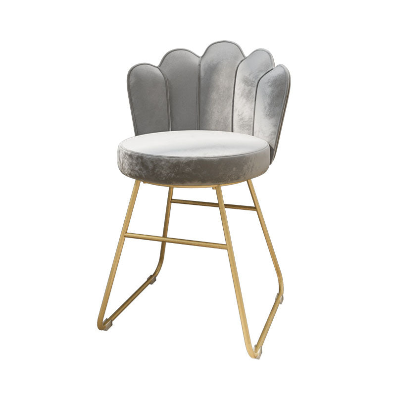 Fabric Dining Chairs Nordic Design Armless Solid Back Chair for Home