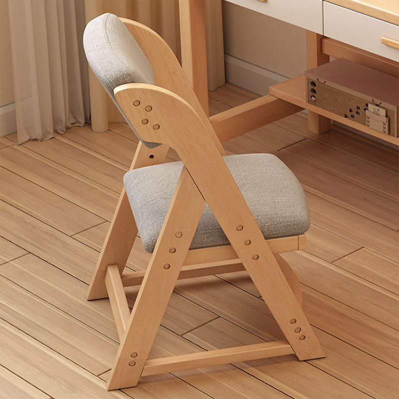 Contemporary Style Chair Dining Armless Side Chairs with Wooden Legs